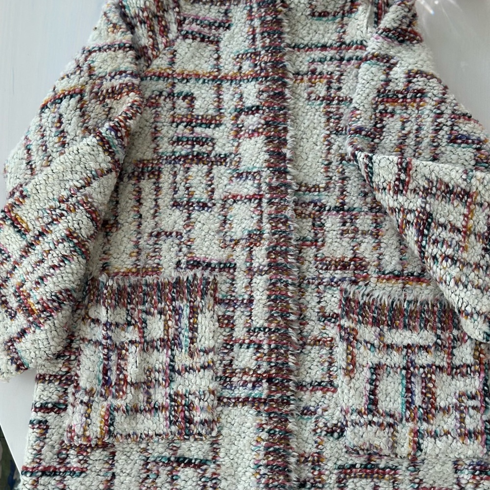 HUNTER BELL Multicolor sweater coat, size small